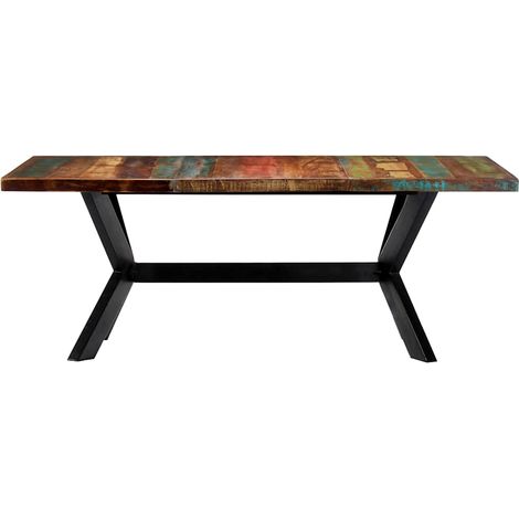 Maison Exclusive - Tavolo da Pranzo 200x100x75 cm in Legno Massello di Recupero (1/5)