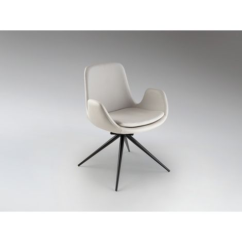 SILLA GIRATORIA BLANCA ZUNA (1/2)