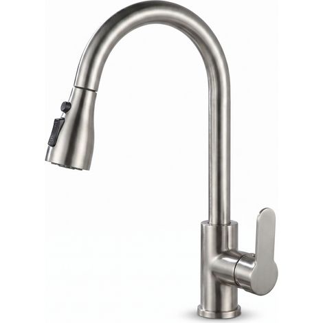 Robinet de cuisine extractible, eau froide et chaude (1/5)