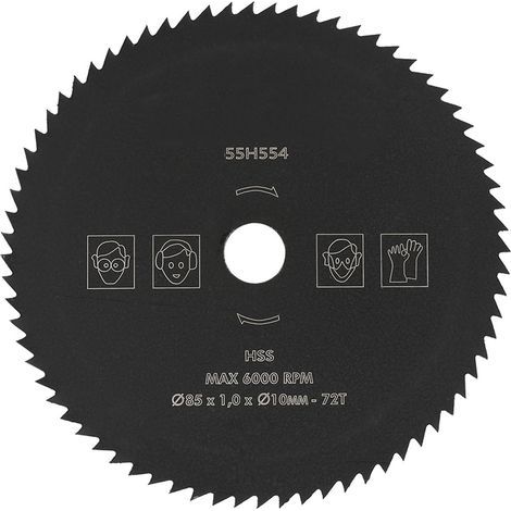 roue de disque de coupe de lame de scie circulaire de 85mm10mm 72T HSS pour le métal en bois (1/5)