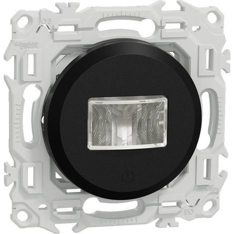 Schneider – Détecteur de mouvement 3 fils avec neutre – Activation automatique – Angle de détection 160° – Installation facile – Noir RAL 9005 mat