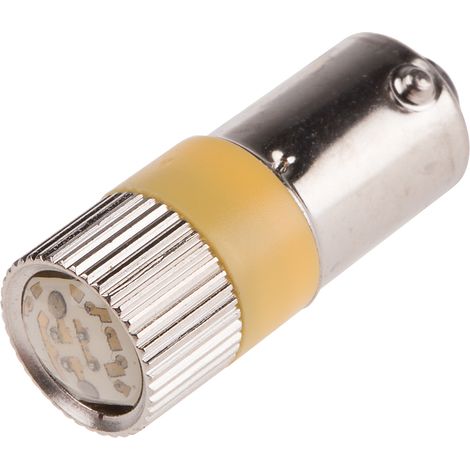 Voyant à LED Jaune, culot BA9S, 12V c.a. / V c.c. ( Prix pour 1 )