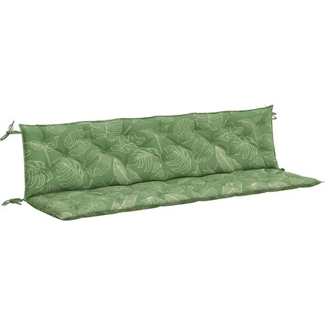 Maison Exclusive - Gartenbank-Auflagen 2 Stk. Blattmuster 200x50x