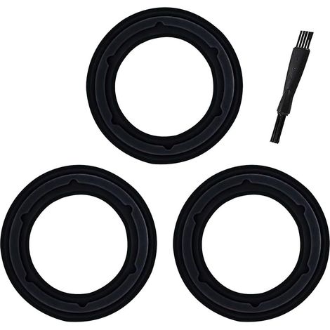 Ensemble de 3 joints d'étanchéité pour joint de lame Monsieur Cuisine Connect,joint de remplacement pour accessoires de robot culinaire Monsieur Cuisine Edition Plus et Smart(avec brosse de nettoyage)