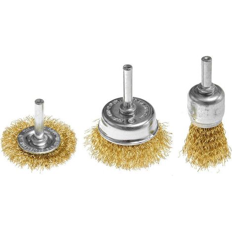 Kit cepillos latón graphite 25 37 50 mm