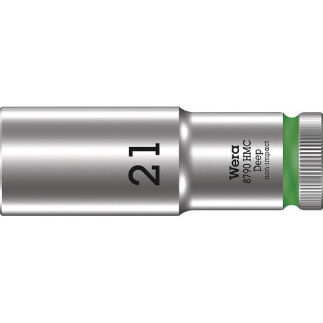 Wera 8790 HMC Deep Steckschlüsseleinsatz mit 1/2"-Antrieb, 21 x 83 mm (1/5)