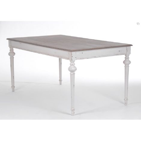 Amadeus - Table à manger rectangulaire 6 personnes en bois mindi Légende (1/3)