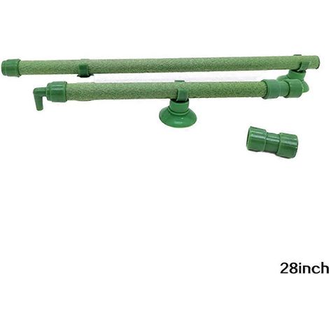 Tube à bulles flexible pour aquarium, oxygène l'eau, effets de bulles multicolores hypnotisants, installation facile avec ventouses, 71 cm (28 pouces), vert (1/5)