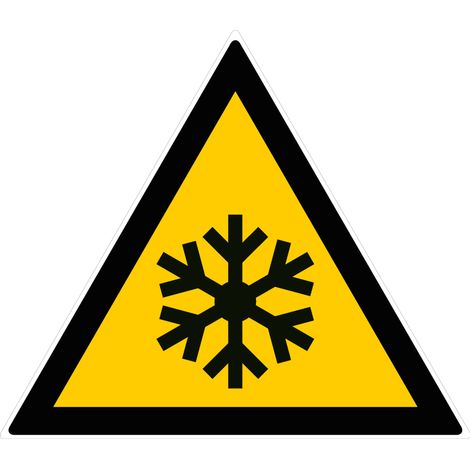 Panneau Danger basse température - Rigide Triangle 300mm - 4200149