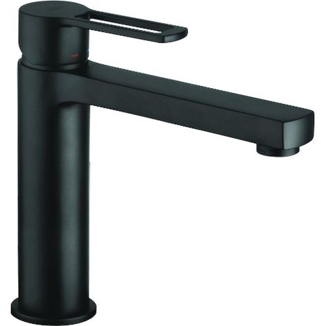 Miscelatore lavabo medio Paffoni serie Ringo RIN074KNO Ottone - Nero opaco