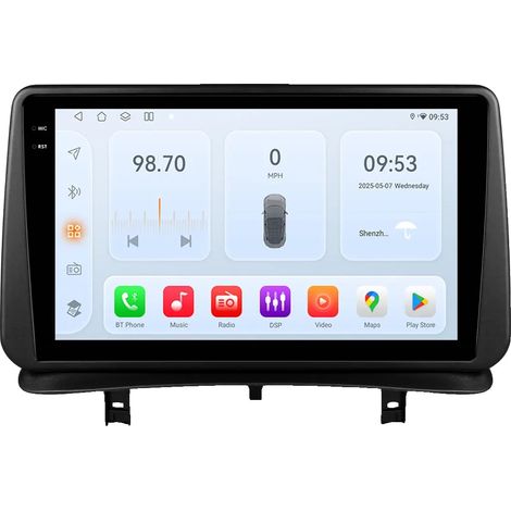 Radio de voiture, taille de l'écran, compatibilité avec les smartphones, compatible avec Renault Clio 3 2005 - 2014 Snapdragon 6115 RDS DSP 4G Auto, QS6 (8Cœurs 4G 64G) (1/2)