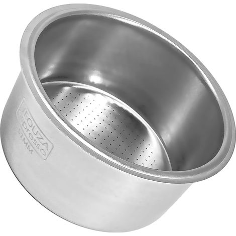 Panier porte filtre 51mm pour machine à café, double tasse non pressurisée poreuse en acier inoxydable (1/5)