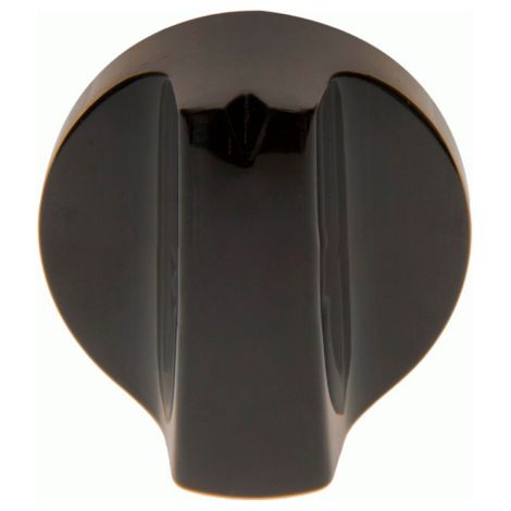 Mando Cocina Teka Negro CG LUX 70.5  Recambio Original para Encimera de Cristal  Código 61004103  Eje en "D"