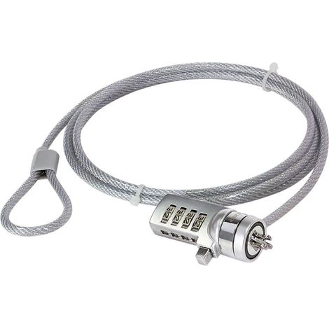 Câble antivol ordinateur portable avec combinaison à 4 chiffres Logilink (1/5)