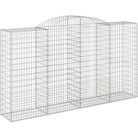 Maison Exclusive - Gabione mit Hochbogen 300x50x160/180 cm Verzin