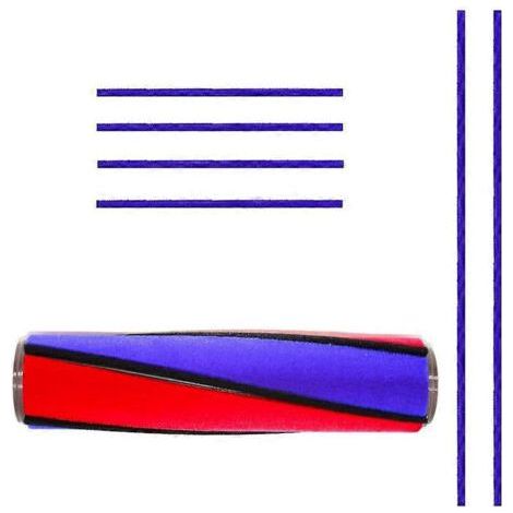 Brosse de rechange pour aspirateurs Dyson V6, V7, V8, V10 et V11, rouleau souple, avec 6 bandes de feutre, pour le nettoy. (1/5)
