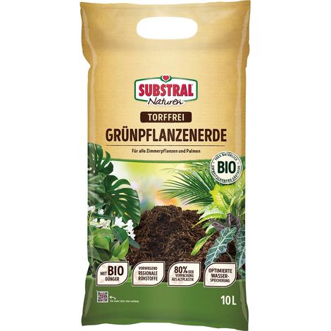 SUBSTRAL® Naturen® Grünpflanzenerde torffrei - 10 Liter (1/2)