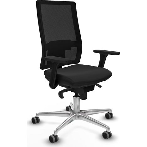 Bürostuhl piqueras y crespo ergonomisch schwarz mesh