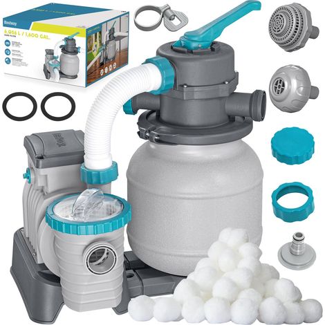 Sandfilterpumpe fur pools 6056 lh inkl filterballe