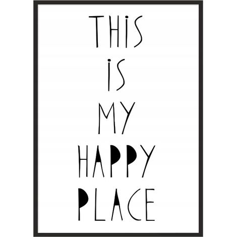 POSTER FOTOGRAFICO IN CORNICE 33x43 cm Happy P046 (1/4)