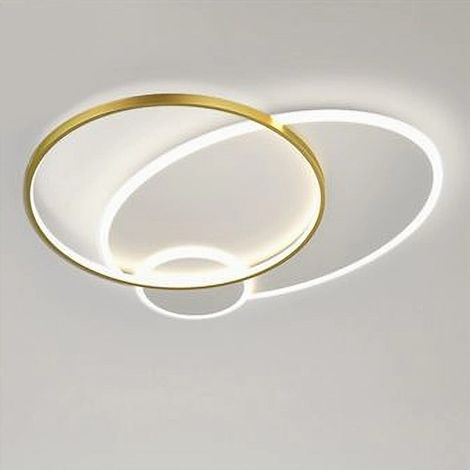 Trade Shop - LED-Deckenleuchte, 42 W, Kreis, Goldweiß, modern, rund, natürliches Licht, 71554 - (1/5)