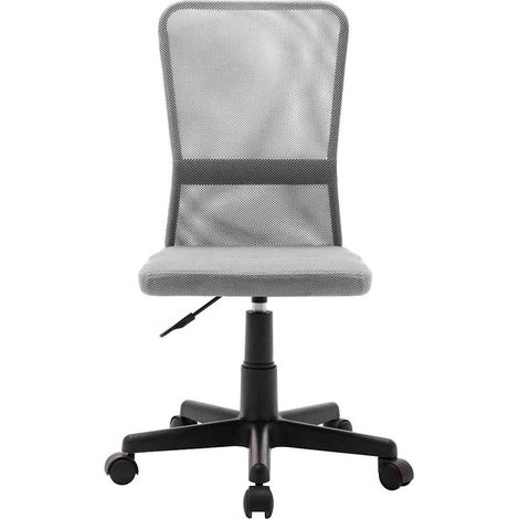 Chaise de bureau Fauteuil gamer - Chaise d'ordinateur Gris 44x52x100 cm Tissu en maille BV641456 - BonneVie (1/5)