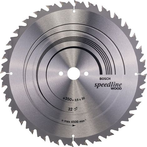 Hoja de sierra circular Speedline Wood AD 350mm Z.32 herramienta taladro 30mm corte W.3.5mm HM