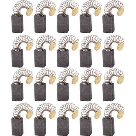 20Pièces Balais Charbon Remplacement Perceuse Électrique Haute Résistance Cuivre Meuleuse Angulaire Lot (1/5)