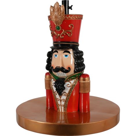 ARPIMEX Base Albero di Natale Schiaccianoci 60 x 60 x 66 Cm Resina Rosso