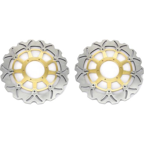 Discos de freno, construcción ligera, materiales duraderos, CBR900RR 98 99 Oro (1/2)
