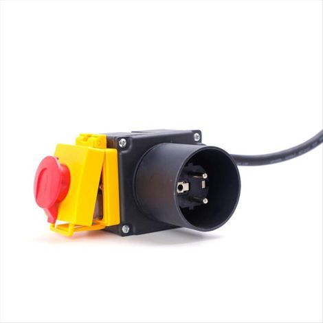 Interrupteur à bouton-poussoir électromagnétique KOA7 250V 16A, adapté au fendeur de bûches de type HCK3T. (1/5)