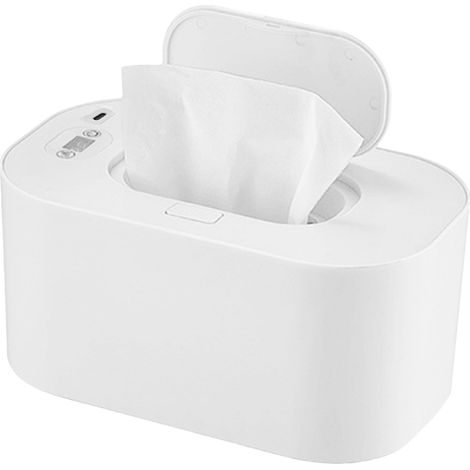Chauffe-lingettes intelligent avec affichage de la température, distributeur de lingettes humides, température réglable, chauffage par le haut, contrôle intelligent de la température, chargement USB. (1/5)