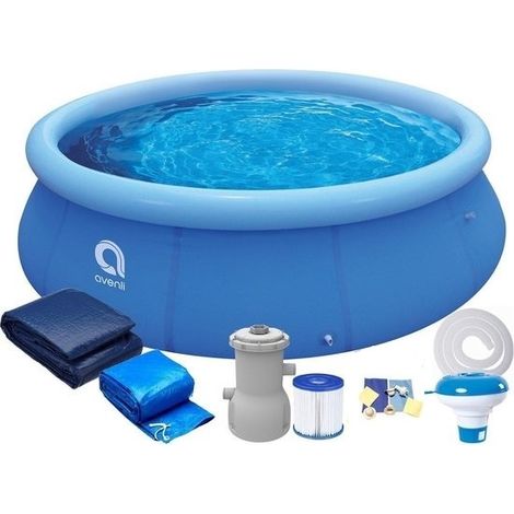 Piscina hinchable Avenli Fast Set 305 x 76 cm con bomba y tapa (1/5)