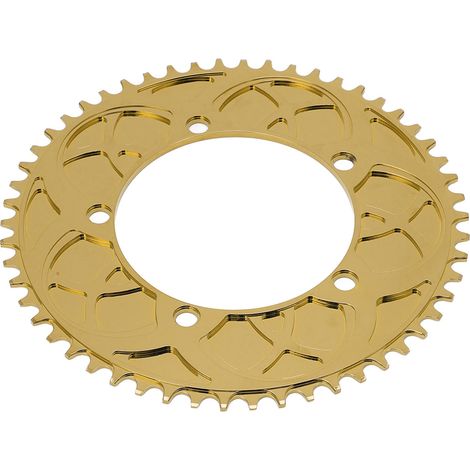 BOLANY 130BCD 54-Zahn-Kettenblatt, einfach, für Falträder und BMX-Räder, goldfarbenes Titan (1/5)
