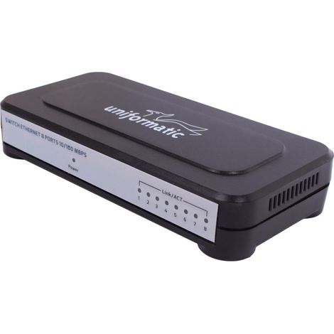 Switch Desktop 8 ports 10/100/1000 gigabit - Uniformatic (1/3)