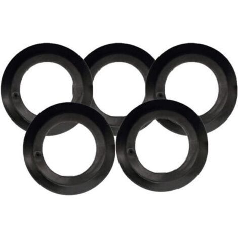 Dichtung – Schwarzer Gummi – Außendurchmesser 53 mm – Innendurchmesser 32 mm – Für Badewannen- und Waschbeckenabflüsse – 5er-Pack (1/5)
