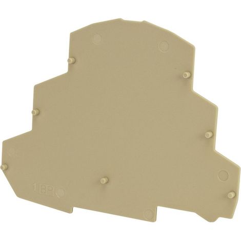 Plaque d'extrémité beige pour borne trois étages PFT3 et PFT2E - IMO