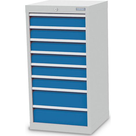 Schubladenschrank, Tiefe 500 mm, R 18-16, Schubladenanzahl: 8 Maße in mm (BxTxH): 530 x 500 x 1019 (1/2)