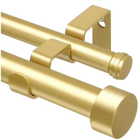 Double Tringle a Rideaux Doré, Tringle Rideau Extensible 90-182cm (1/5)