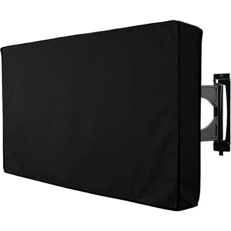 Housse TV extérieure – 55-58 pouces – Tissu Oxford – Imperméable et anti-poussière – Noire (1/5)