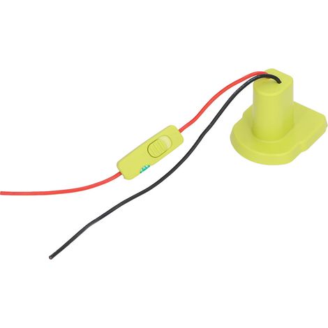 Adaptateur de batterie avec protection contre les surintensités, convertisseur de batterie au lithium à fixation sécurisée et fusible de 30 A pour Ryobi One + 18 V (1/5)