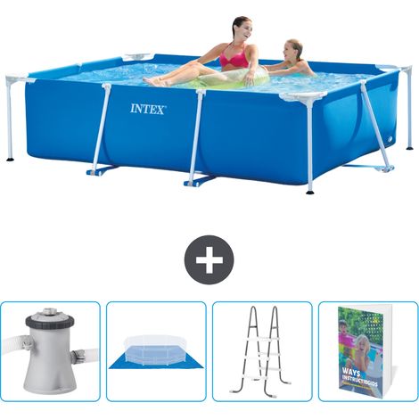 Intex Piscina con struttura Rettangolare - 220x150x60 cm - 7-pezzi  SCB122 (1/4)
