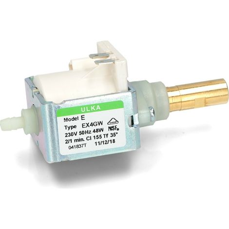 Ulka pompa acqua macchina caffè EL3200 EX4GW 230V 48W raccordo ottone 20bar (1/4)
