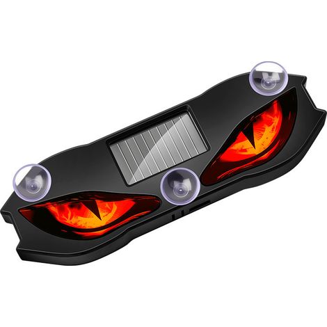 Beyamis Lumière oeil démon rouge - Solaire ventouse vibration voiture (1/5)