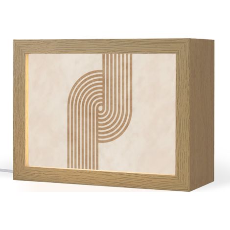 LAMPADA DA TAVOLO Curva simmetrica - Color rame 20x15 cm