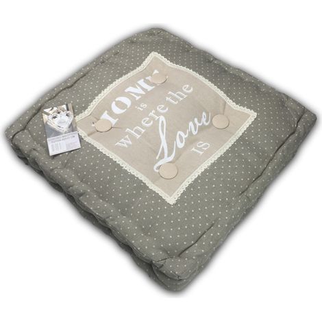 COPRISEDIA CUSCINO CASA E GIARDINO FUTON PARIS HOME IS WHERE THE LOVE CM.45X45 (1/2)