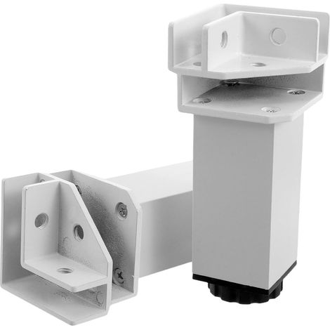 NUOBESTY Lot de 2 pinces de fixation en alliage d'aluminium pour panneaux de verre, réglables, pour jardinières murales, au sol ou autres surfaces. (1/5)