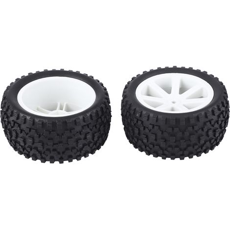 4 Stück 1/10 RC Truck Gummireifen für ZD Racing Buggy Crawler Auto Weiß (1/5)