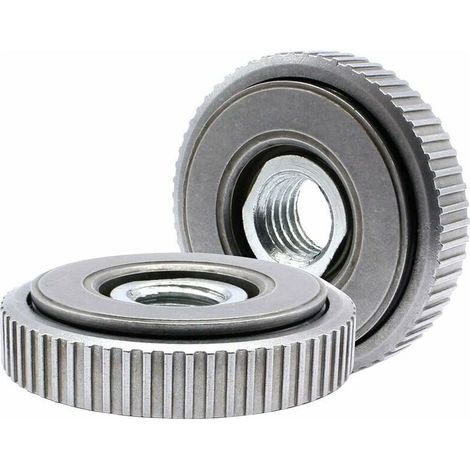 Ecrous à dégagement rapide SDS Clic M14 pour meuleuses d'angle AEG, Black & Decker, Dewalt, Flex, Hitachi, Metabo, Makit Lot de 2 (1/5)