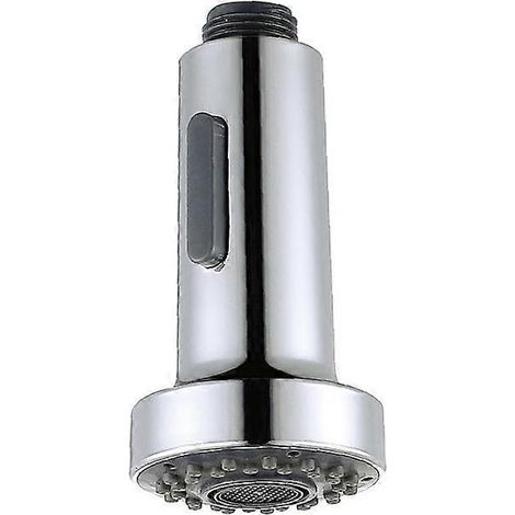 Douchette de rechange chromée pour robinet de cuisine à douchette extractible, 2 modes de pulvérisation (1/5)